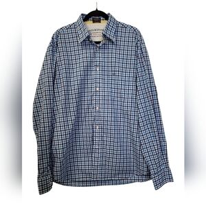 Paul and shark long sleeve button down plaid shirt